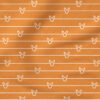 Bunny Stripe (Brown) | Children Fabric Design | Julie Storie Designs